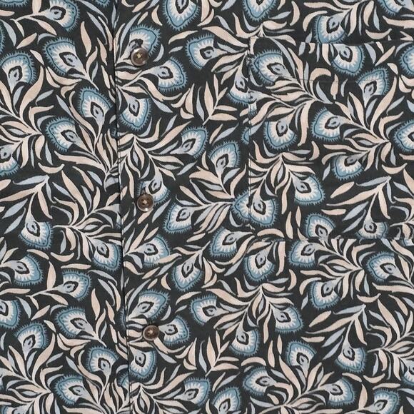 Tasso Elba Floral Tropical Hawaiian Button Down Silk Shirt Men's Size XL - Picture 6 of 9